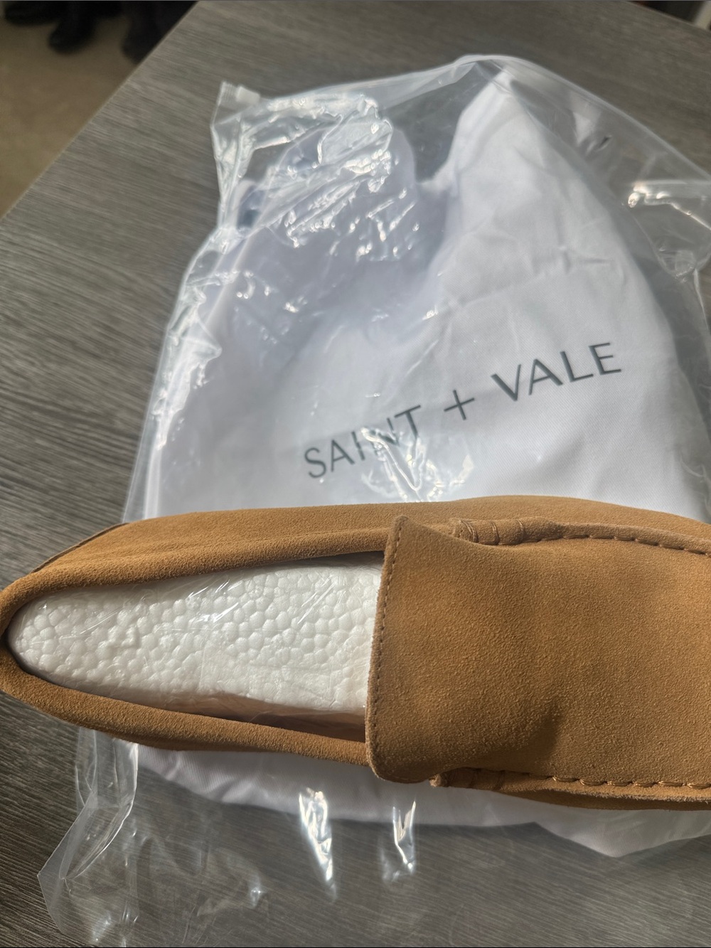 Men’s Tan Suede Slip-On Loafers